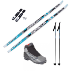 Ski set Comfort Junior, Blue (fish pattern skis)