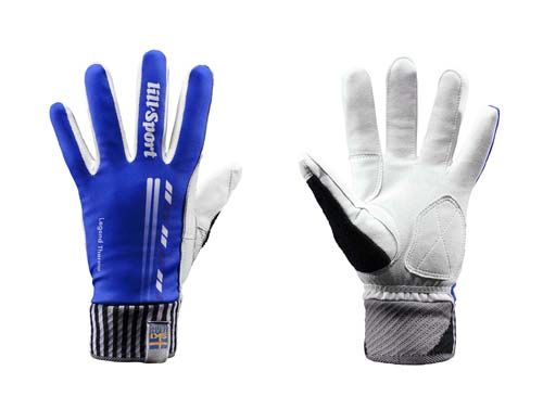 Buy LillSport XC gloves Legend Thermo Slim (Blue) with free