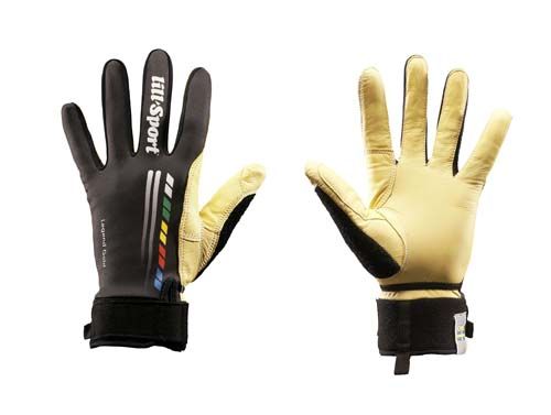 New Black x Gold Louis Gloves with Strap - MX, MTB