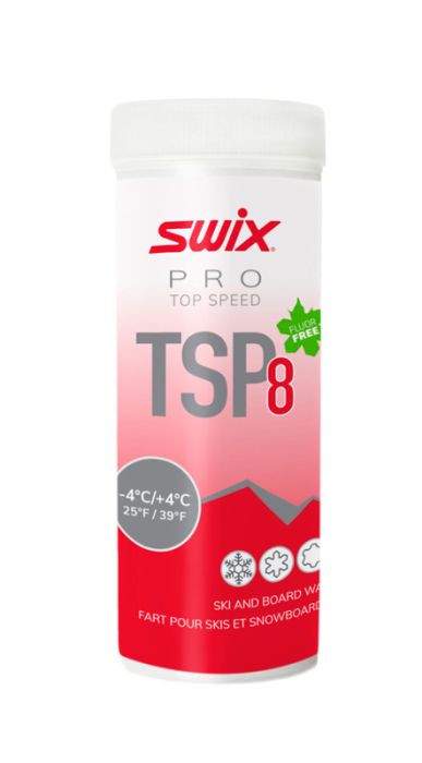SWIX TSP08-4 Top Speed Red Powder +4°-4°C, 40g