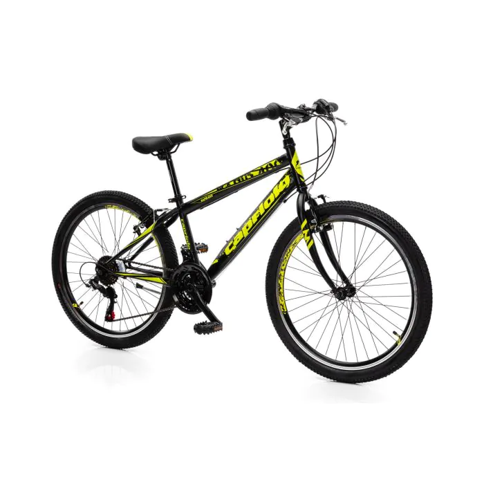 Youth bike Capriolo MTB RAPID 240 24'', black-yellow, frame 13