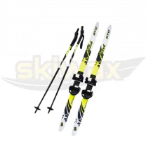STC Combi Ski Set PANDA with poles, universal binding