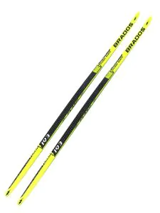 Brados Flash Skate skis, yellow