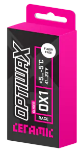 Optiwax Fluor-free racing paraffin OX1, +5...-5, 60g