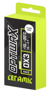 Optiwax Fluor-free racing paraffin OX3, -10...-20, 60g