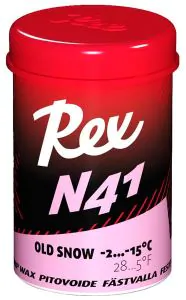 Rex 101 N41 Pink "old snow" Grip wax -2...-15°C, 45g