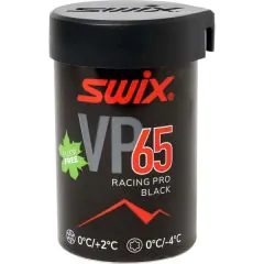 SWIX VP65 Pro Black/Red Grip Wax +2°...0°C, 45g
